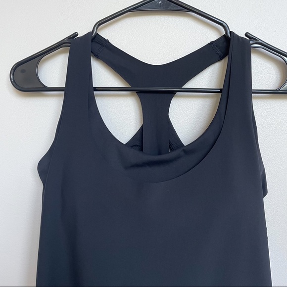 NWT Athleta 2-in-1 Ultimate Support Top Black Workout Tank + Sports Bra in One - Picture 3 of 13